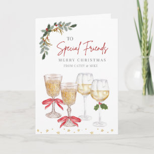 Personalised Christmas Special Friends Holiday Card
