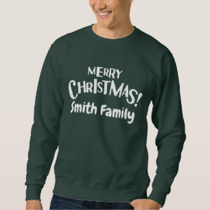 Personalised christmas sweatshirt