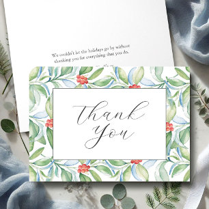 Personalised Christmas Thank You Cards