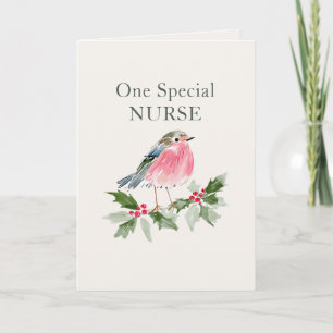 Personalised Christmas Thank You for Special Nurse Card