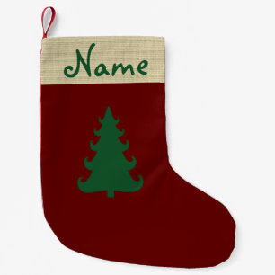Personalised Christmas tree christmas stocking