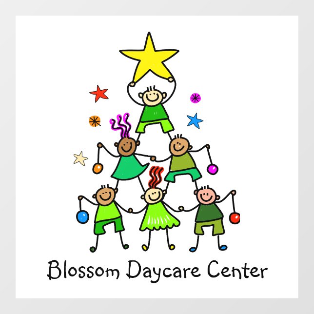 Personalised Christmas Tree Kids (Sheet)