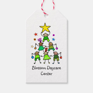 Personalised Christmas Tree Kids Gift Tags