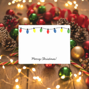 Personalised Christmas tree lights Post-it® notes