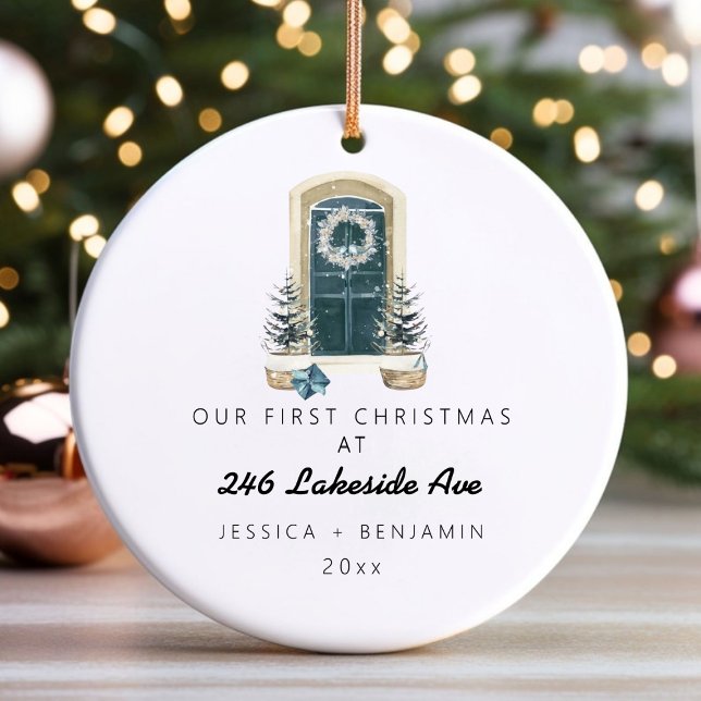 Personalised Christmas Tree New Home Holiday  Ceramic Tree Decoration (Personalized Christmas Tree New Home Holiday Ceramic Ornament)