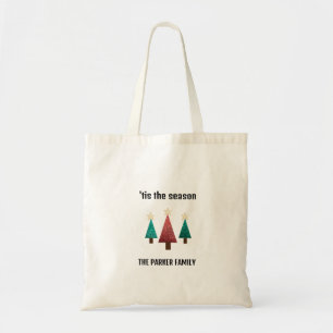Personalised Christmas Trees Tote Bag