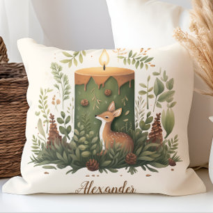 Personalised Christmas Whimsical Baby 1st Christma Cushion