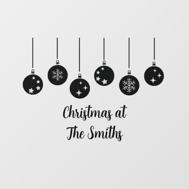 Personalised Christmas Window Cling (Sheet)