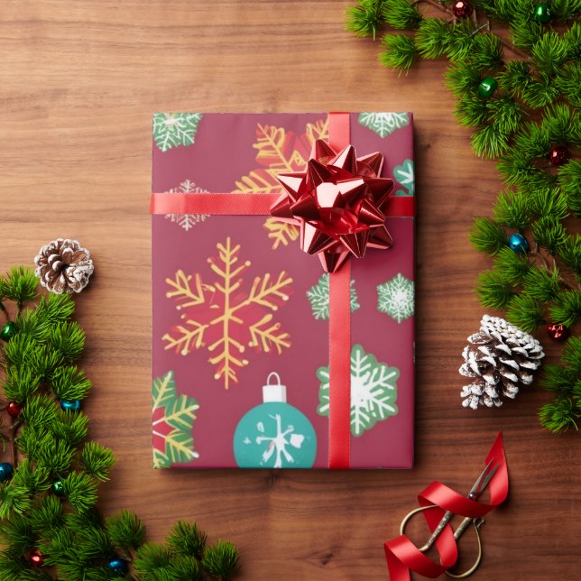 Personalised Christmas Wrapping Paper (Holiday Gift)