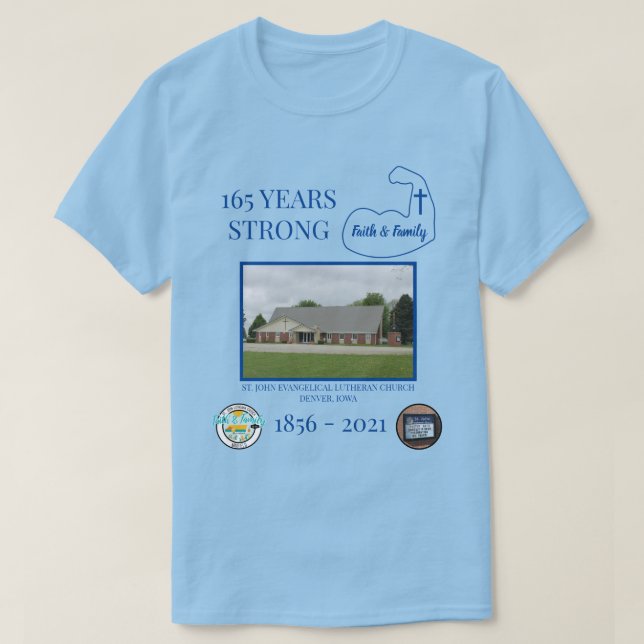Personalised Church Celebration  T-Shirt (Design Front)