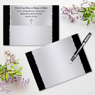 Personalised Church Envelopes, Christian Wedding,  Envelope