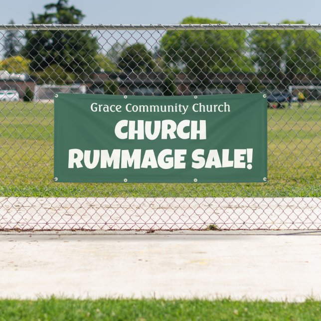 Personalised Church Rummage Sale! Banner (Insitu)