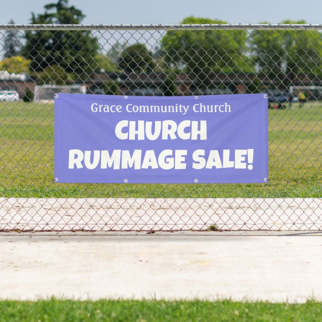 Personalised Church Rummage Sale! Banner (Insitu)