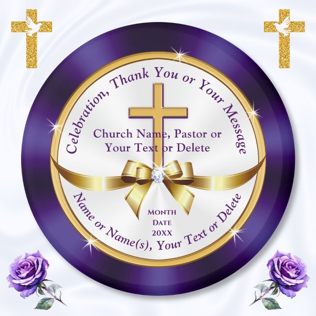 Personalised, Church Souvenirs for ANY Occasion Magnet (Church anniversary party favors. Big BULK Discounts on these Church Magnets. Christian Magnets. )