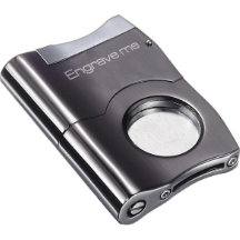 Personalised Cigar Cutter with Gunmetal Finish