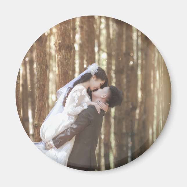 Personalised Circle Magnet | Custom Circle Magnet  (Front)