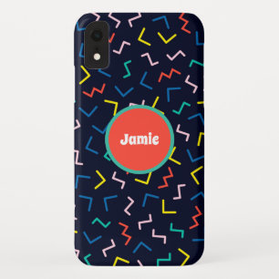 Personalised Circle, Random Zig Zags Case-Mate iPhone Case