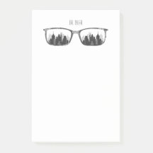 Personalised City & Eyeglasses Post-It Notes