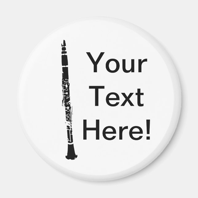 Personalised Clarinet Magnet (Front)
