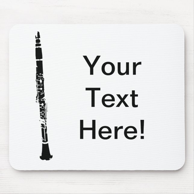 Personalised Clarinet Mouse Pad (Front)