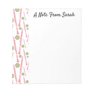Personalised Clarinet Musician Instrument Gift Notepad