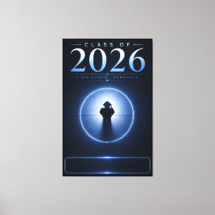 Personalised Class 2026 Graduation Gift Canvas Print