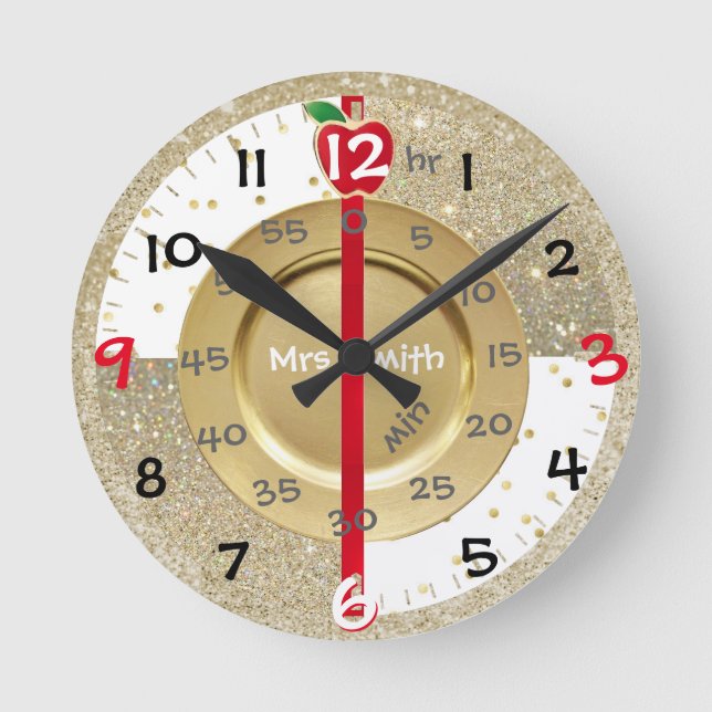 Personalised Class Learning Clock (Front)