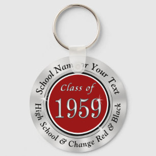 Personalised Class of 1959 Class Reunion keychains