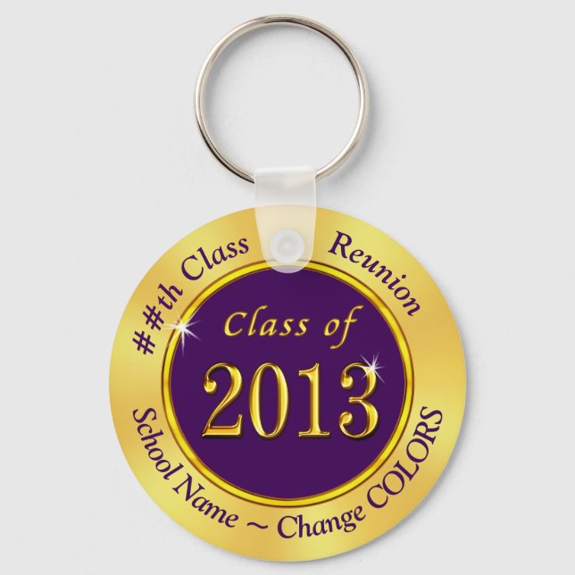 Personalised, Class of 2013, Class Reunion Favours Key Ring (Front)