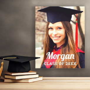 Personalised Class of 2022 Graduation Photo Canvas Print