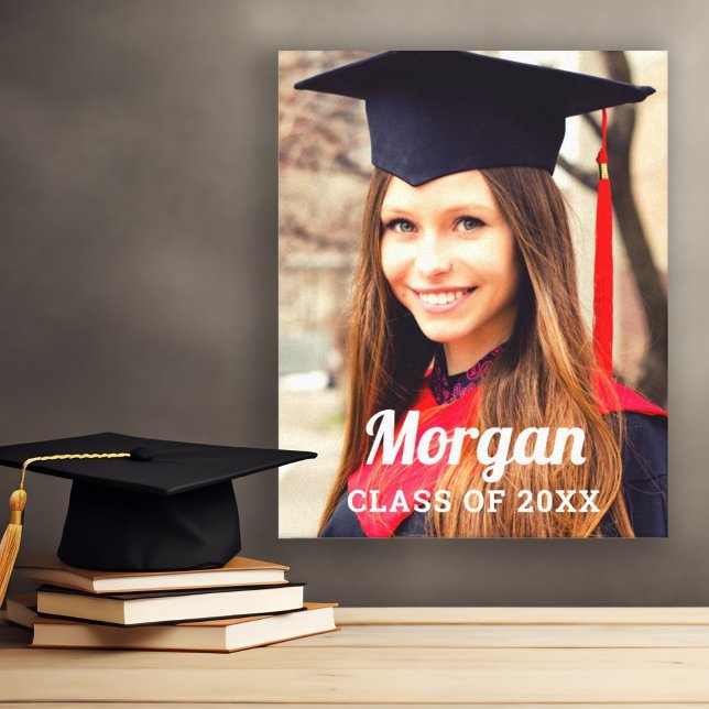 Personalised Class of 2022 Graduation Photo Canvas Print (Creator Uploaded)