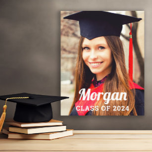 Personalised Class of 2022 Graduation Photo Canvas Print
