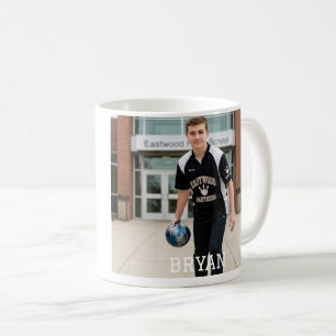 Personalised Class of 2026 Bowling Photo Coffee Mug