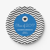Personalised Class of 2026 Chevron Blue Grad