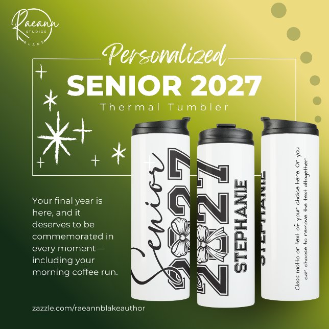 Personalised Class of 2027 Thermal Tumbler (Creator Uploaded)
