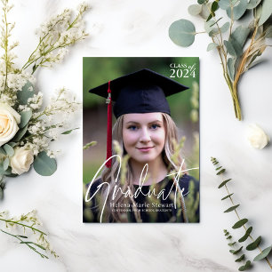 Personalised Class of Photo Graduation Invitation