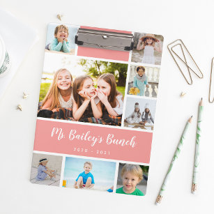 Personalised Class Photo Collage Teacher Clipboard