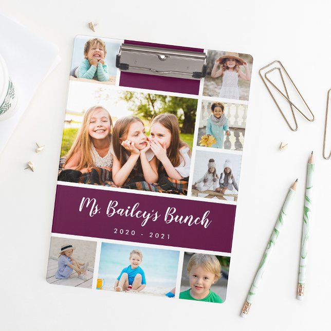 Personalised Class Photo Collage Teacher Clipboard (Creator Uploaded)