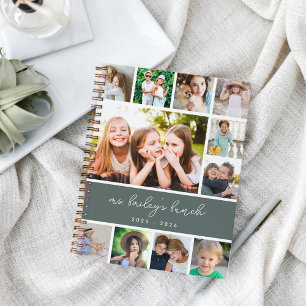 Personalised Class Photo Collage Teacher Notebook