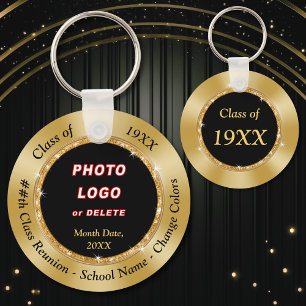 Personalised Class Reunion Gifts, Any Year, Colour Key Ring