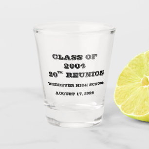Personalised Class Reunion Shot Glass