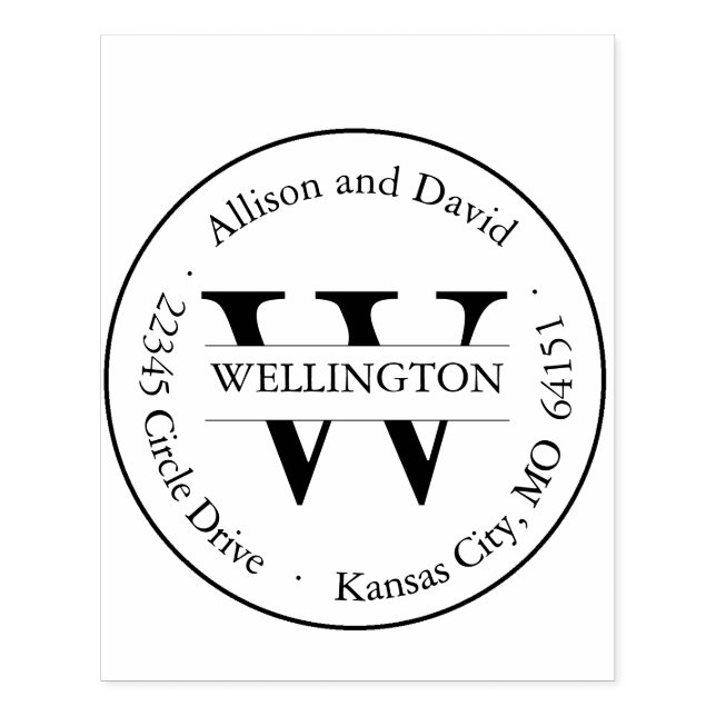 Personalised classic address stamp (Imprint)