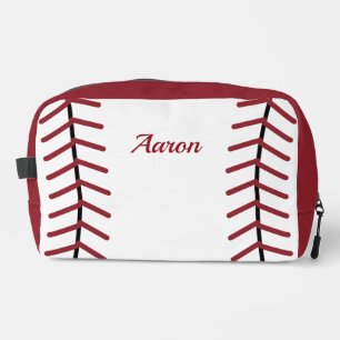 Personalised Classic Baseball Travel ToiletriesBag Dopp Kit