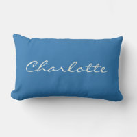 Personalised Classic Blue Script Name Minimalist