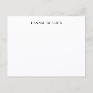 Personalised Classic Elegant Minimal Monogram Name Card