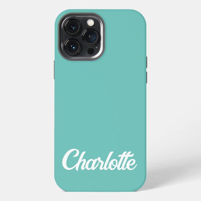 Personalised Classic Elegant Monogram  iPhone. iPhone Case (Back)