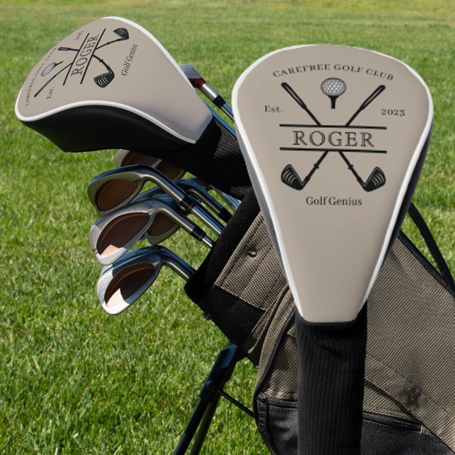 Personalised Classic Golf Club Name Golf Head Cover (Creator Uploaded)