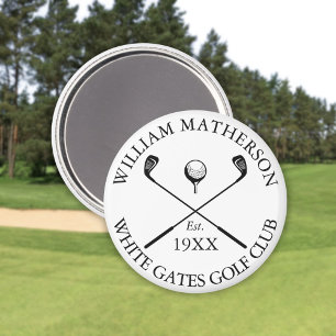 Personalised Classic Golf Club Name Magnet