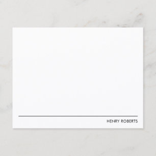 Personalised Classic Line Professional Minimal  Card