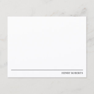 Personalised Classic Line Professional Minimal Card